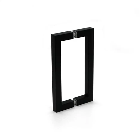 Matte Black Frameless Pull Handle