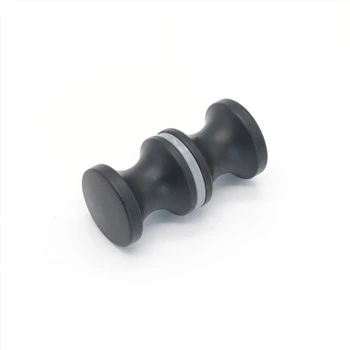 Matte Black Glass Door Knobs