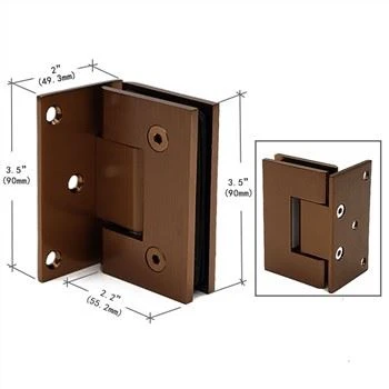 Rose Gold Offset Shower Hinge