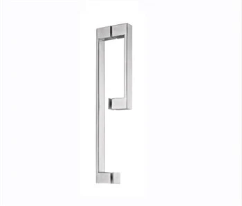 Square stainless steel door handles