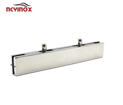 Double Over Panel Patch Stainless Steel Glass Door Fitting For Glass Foors