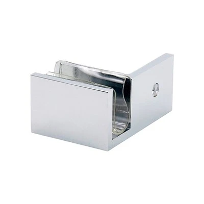 Full Brass Chrome 90 Degree Glass Clamp Color Customizable Bathroom Clip
