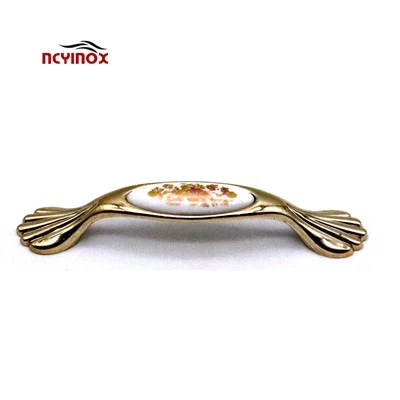 Golded Add Pattern Furniture Handle Popular Cabinet Pull Handle