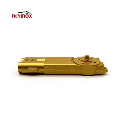 Glass Door Fitting Heavy Golden Floor Pivot Hinge For Glass Door