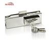 High Quality Stainless Steel Glass Door Central Lock Patch Fitting With Brass Key