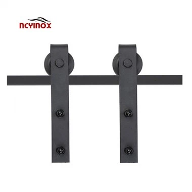Non Punching Installation Of Barn Door Hardware Sliding Pulling Barn Door Roller Set