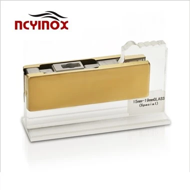 Patch Fitting|JM-01KB Bottom Door Clamp, Used For 15-19mm Glass